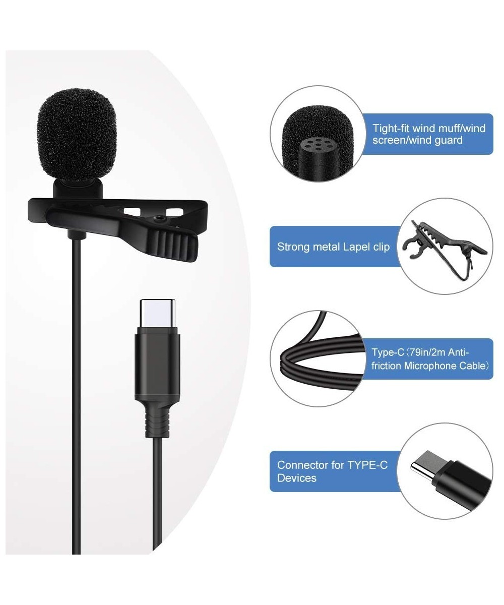 Mini Micrófono Lavalier para Celular Tipo USB-C