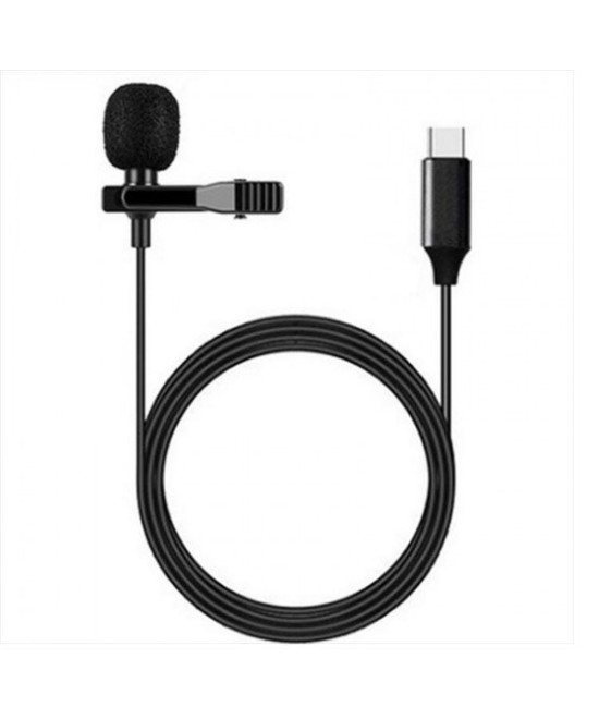 Mini Micrófono Lavalier para Celular Tipo USB-C