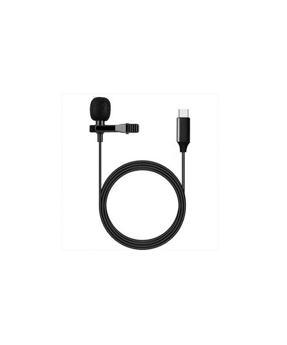 Mini Micrófono Lavalier para Celular Tipo USB-C