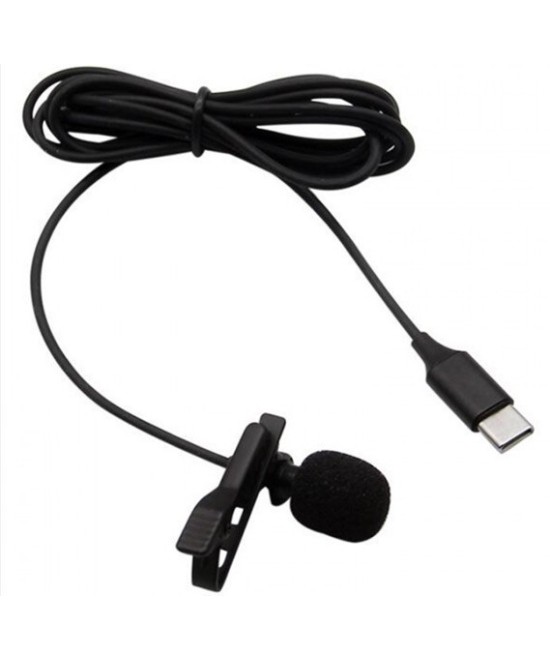 Mini Micrófono Lavalier para Celular Tipo USB-C