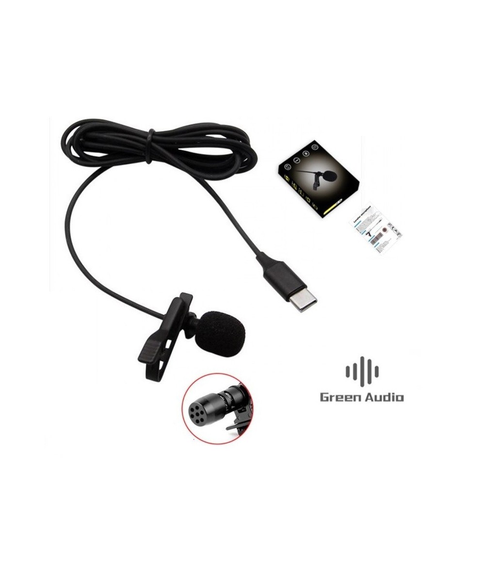 Mini Micrófono Lavalier para Celular Tipo USB-C