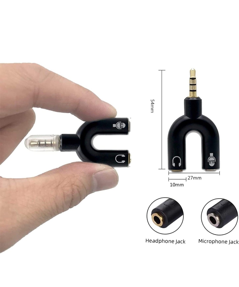 Separador de micrófono y audífono tipo U para celular