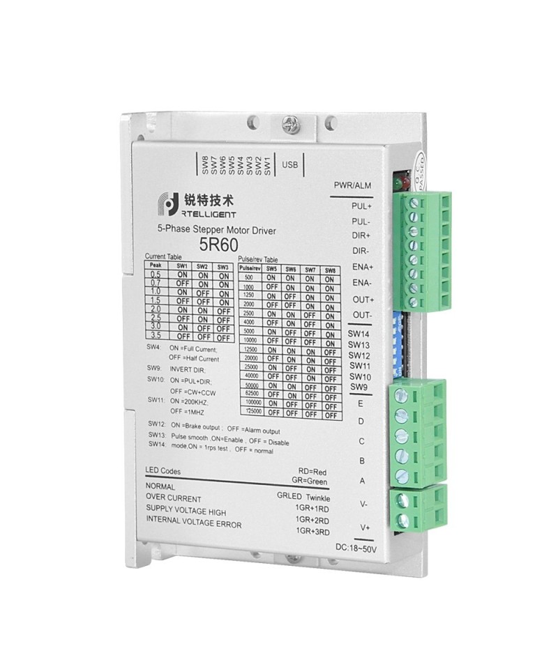 Controlador de Motor DC Paso a Paso Nema 23 5R60 5 fases