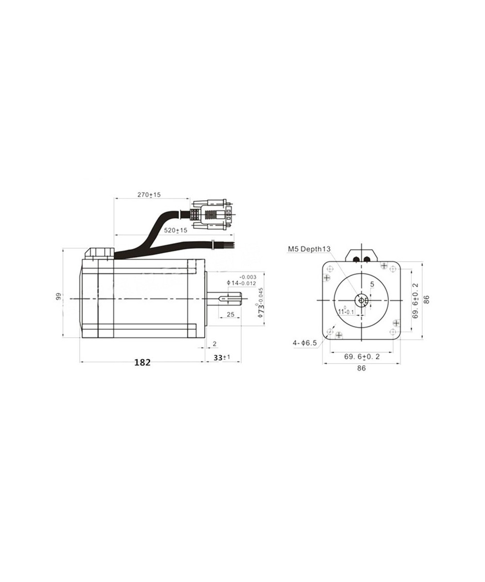 Motor Paso a Paso Nema 34 con Controlador HBS86H