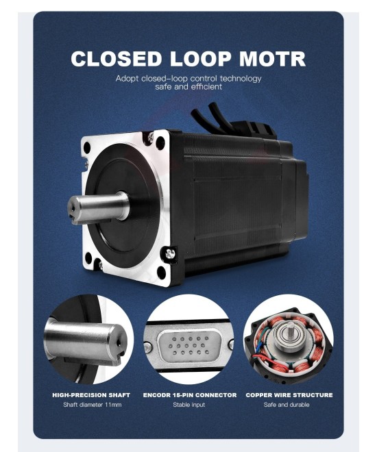 Motor Paso a Paso Nema 34 con Controlador HBS86H