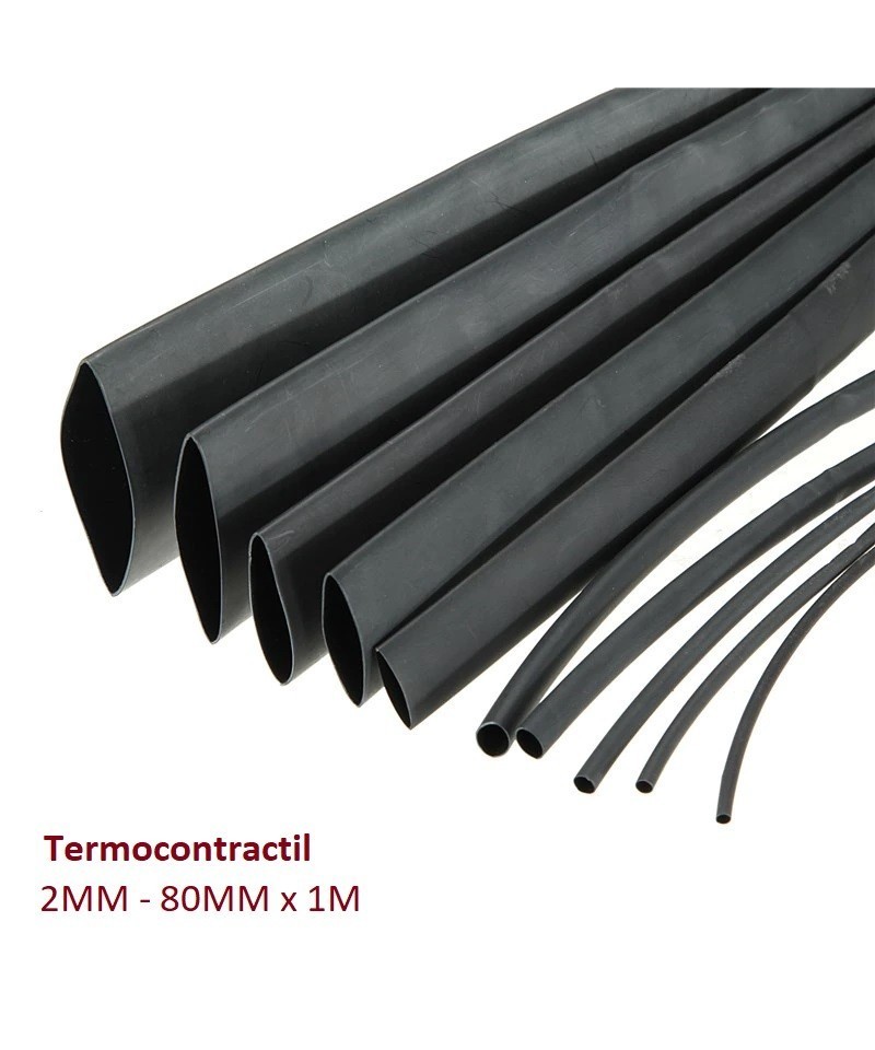 Tubo de Termocontractil (Aislante) 1mm - 100mm