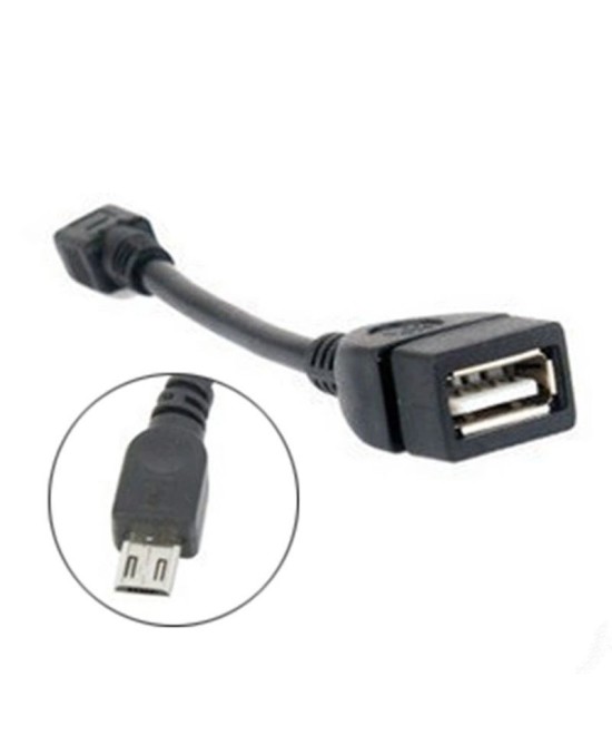 Cable OTG micro USB macho a USB hembra