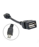 Cable OTG micro USB macho a USB hembra