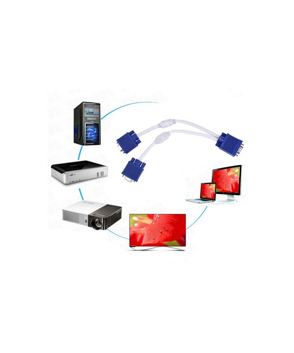 Separador de Video VGA de 1 a Entrada a 2 Salidas