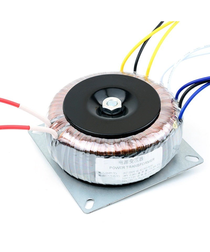 Transformador Toroidal UNISIAN 110V AC a 12-28V 200W