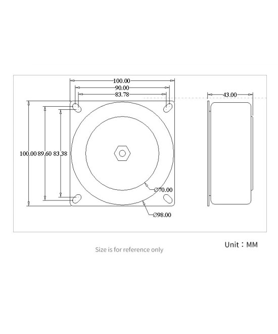 Transformador Toroidal UNISIAN 110V AC a 12-28V 200W