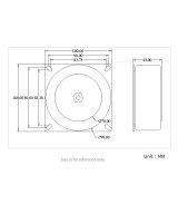 Transformador Toroidal UNISIAN 110V AC a 12-28V 200W