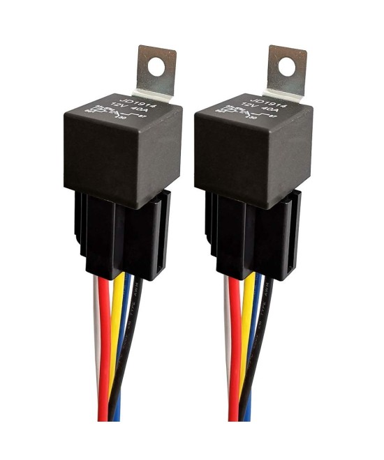 Relé 12V 40A con Zocalo 5 pines