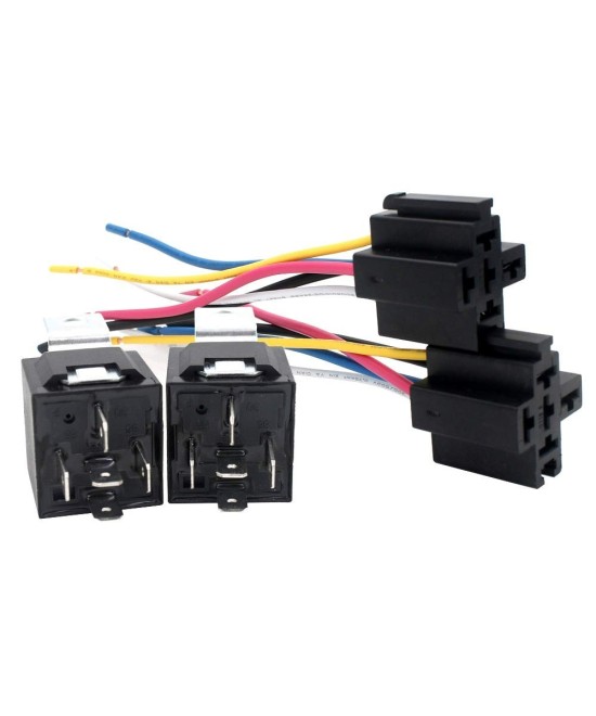 Relé 12V 40A con Zocalo 5 pines