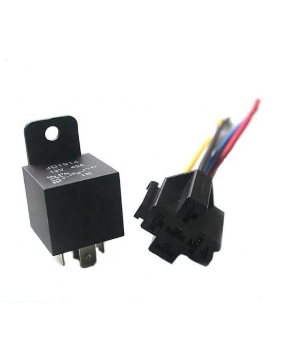 Relé 12V 40A con Zocalo 5 pines