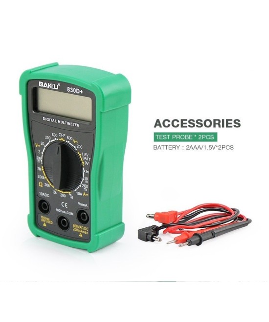 Multimetro Digital BAKU BK-830D+