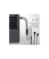 Separador de Audio 3.5mm 2 Machos 1 Hembra