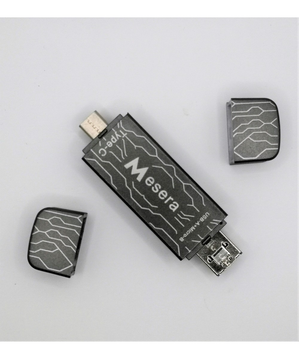 Lector de memorias TF / micro SD OTG 3 en 1 USB-C / micro USB / USB