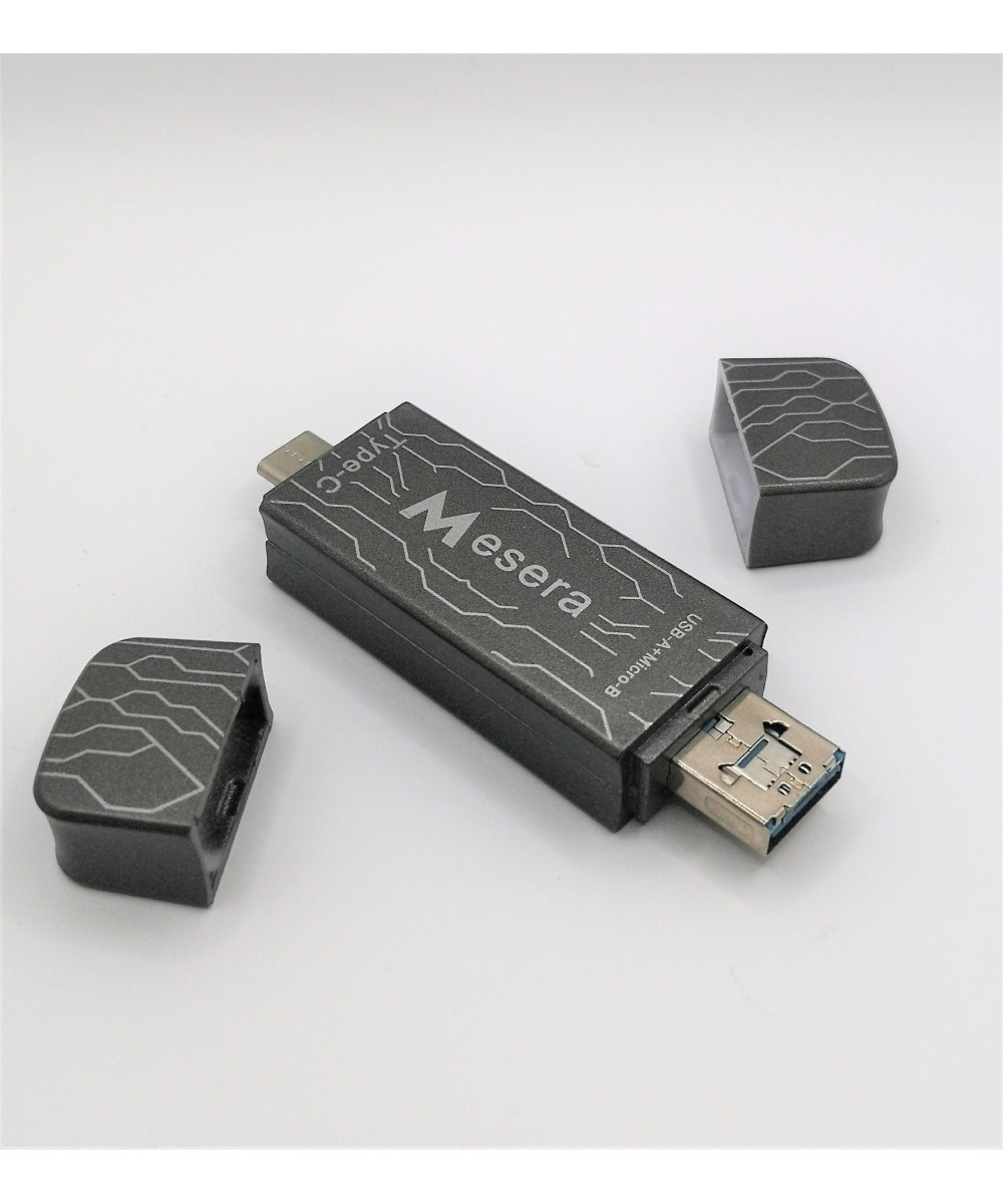 Lector de memorias TF / micro SD OTG 3 en 1 USB-C / micro USB / USB