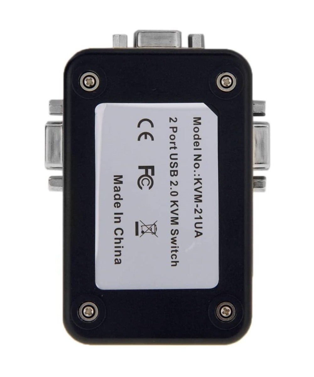 Conmutador de Teclado, Video y Mouse de 2 Puertos KVM Switch USB2.0