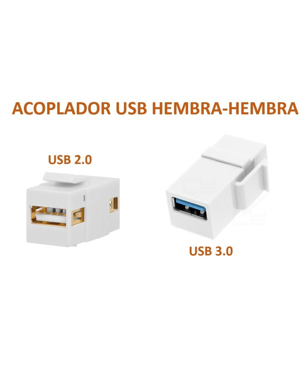 Acoplador USB Hembra-Hembra
