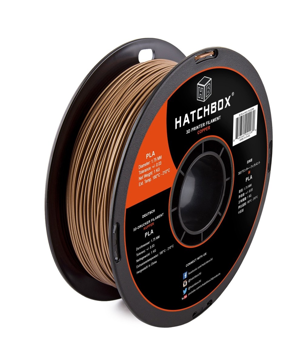 Filamento PLA Hatchbox 1.75mm 2.2 lb