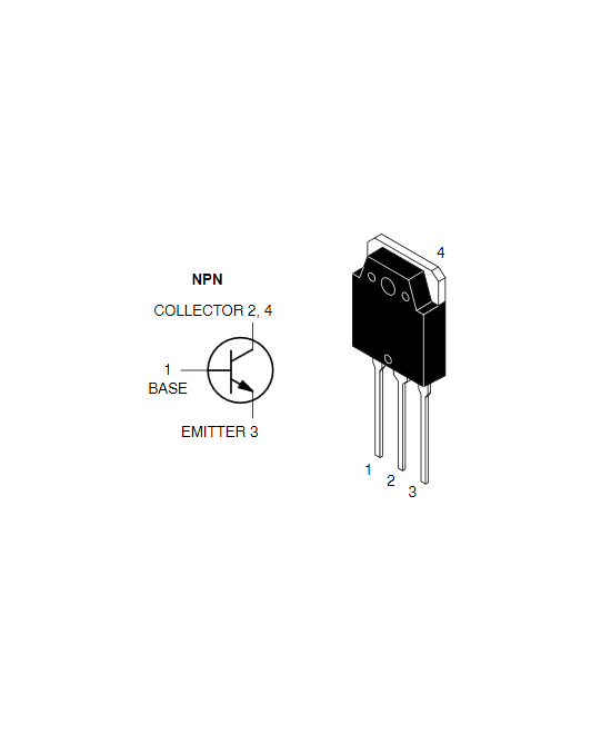 Transistor de Potencia NJW0281G NPN 250V 15A (TO-3P)