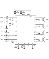 Amplificador de Audio de Potencia TDA7388 45W 25 pines