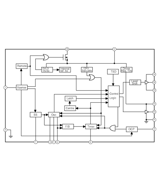 Regulador de Voltaje MCZ3001DB 20W (DIP-18)