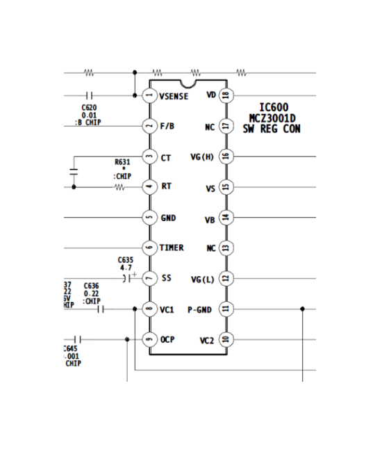 Regulador de Voltaje MCZ3001DB 20W (DIP-18)