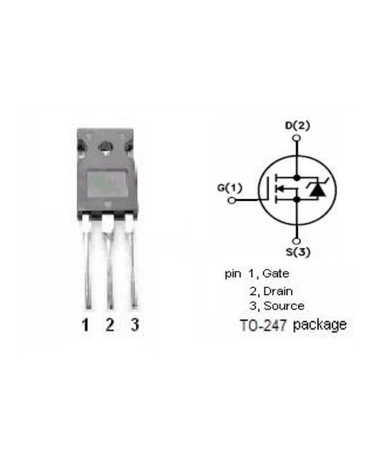 Transistor de potencia Mosfet FHA86N30 300V 86A (TO-247)