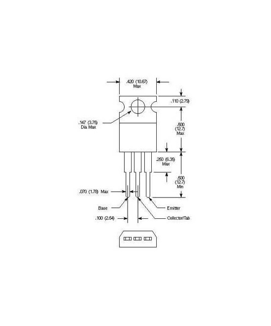Amplificador de Potencia 2SB1375 25W PNP (TO-220P)