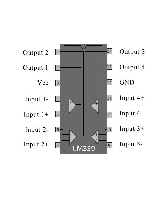 Amplificador Operacional LM339 SMD (SOP-14)
