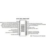 Circuito integrado programable PIC 32MX250F128B-I/SP