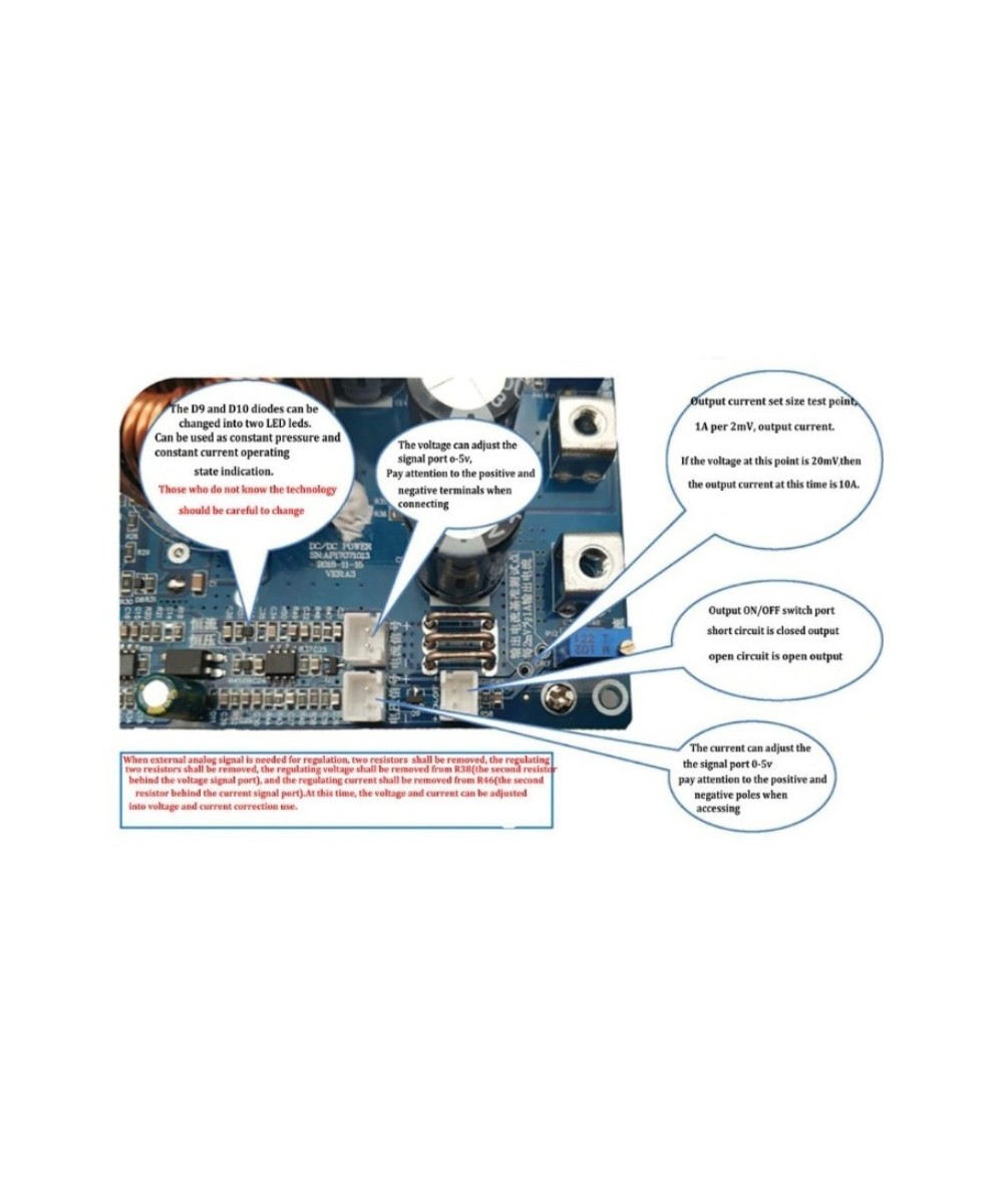 Regulador/ Estabilizador descendente de voltaje 30A 800W