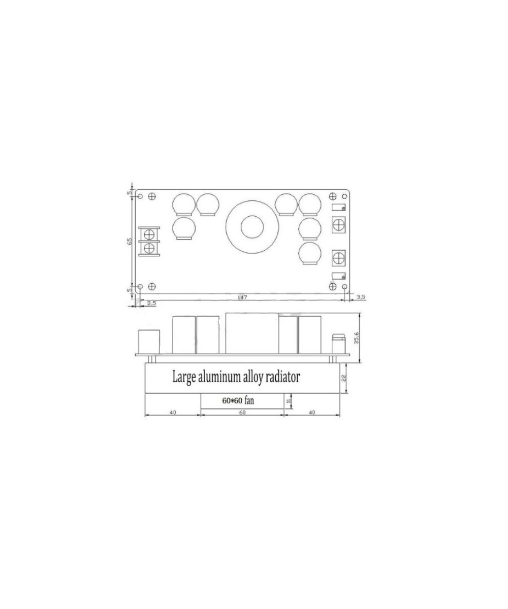 Regulador/ Estabilizador descendente de voltaje 30A 800W