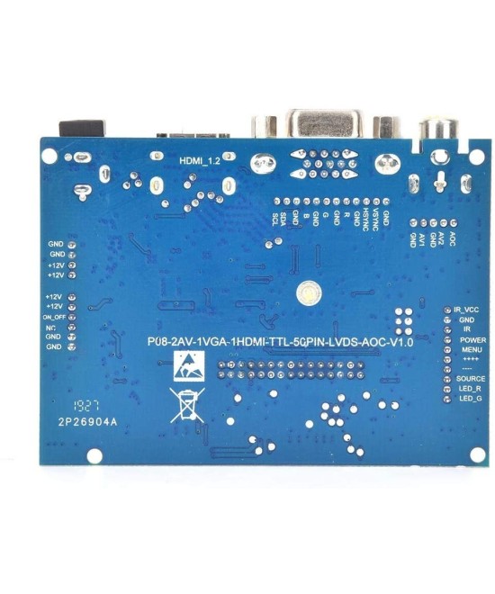Placa Controladora de Pantalla LCD AT050TN43 de 5" RCA-VGA-HDMI