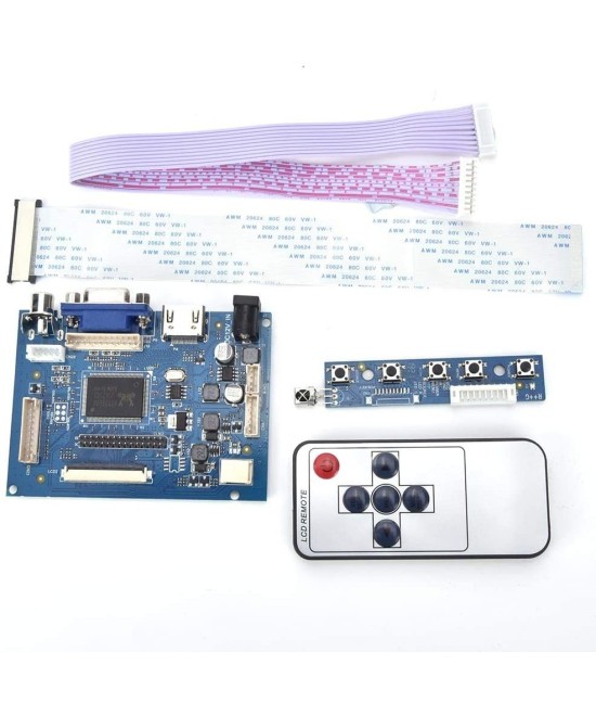 Placa Controladora de Pantalla LCD AT050TN43 de 5" RCA-VGA-HDMI