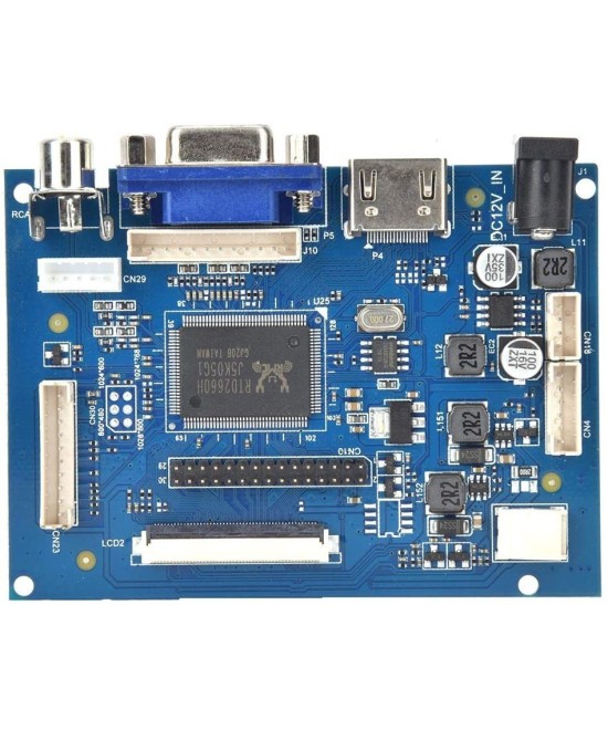 Placa Controladora de Pantalla LCD AT050TN43 de 5" RCA-VGA-HDMI