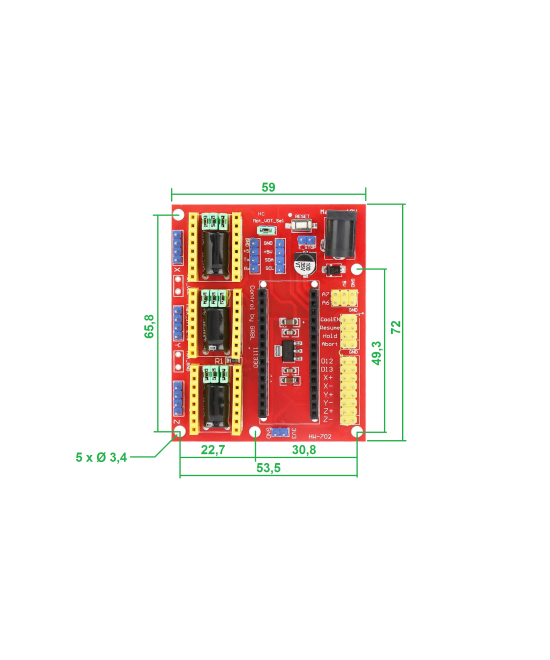 Modulo Shield CNC Compatible con Arduino Nano