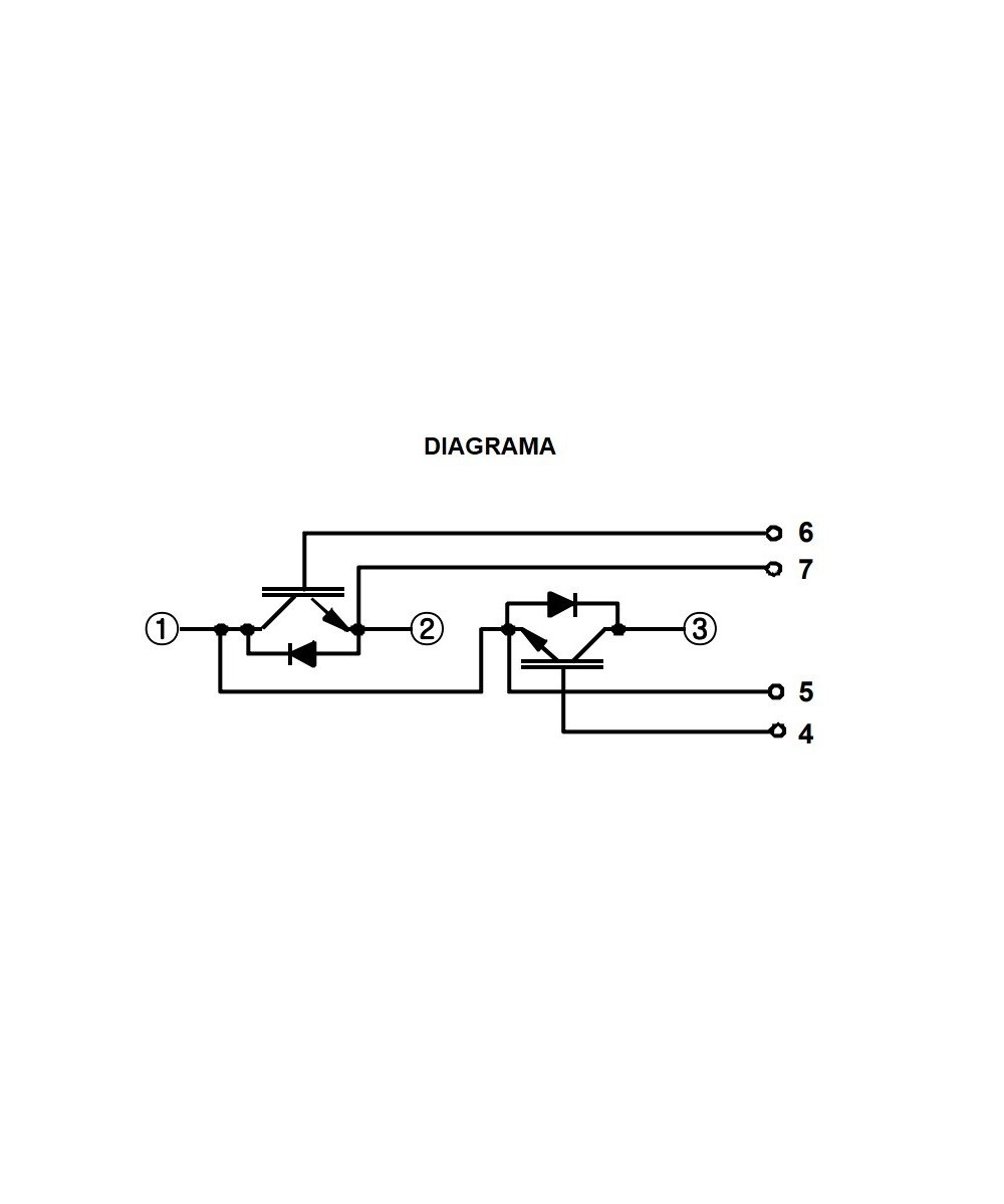 Modulo Transistor IGBT de Alta Potencia 600V 300A DM2G300SH6NE