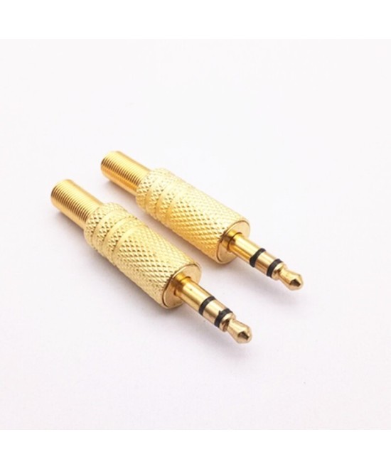 Conector Macho 3.5mm 3 pines con Resorte