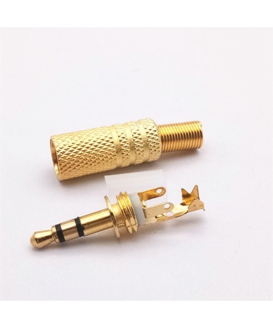 Conector Macho 3.5mm 3 pines con Resorte