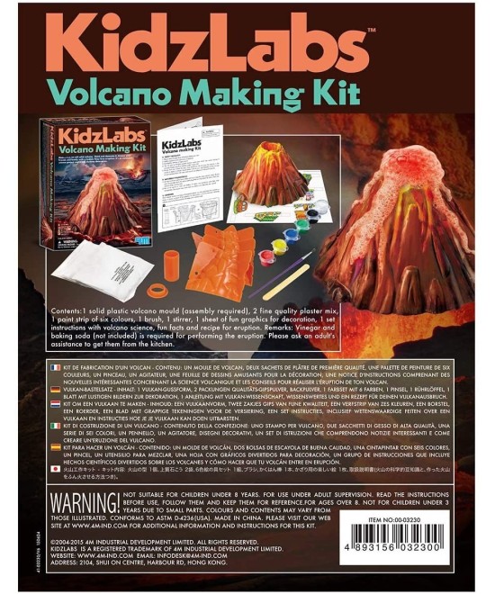 KidzLabs Volcán Laboratorio Geología-Química (DIY)