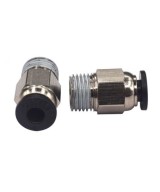 Conector guia para filamento impresora 3D V6 Roscado M10 diametro M4