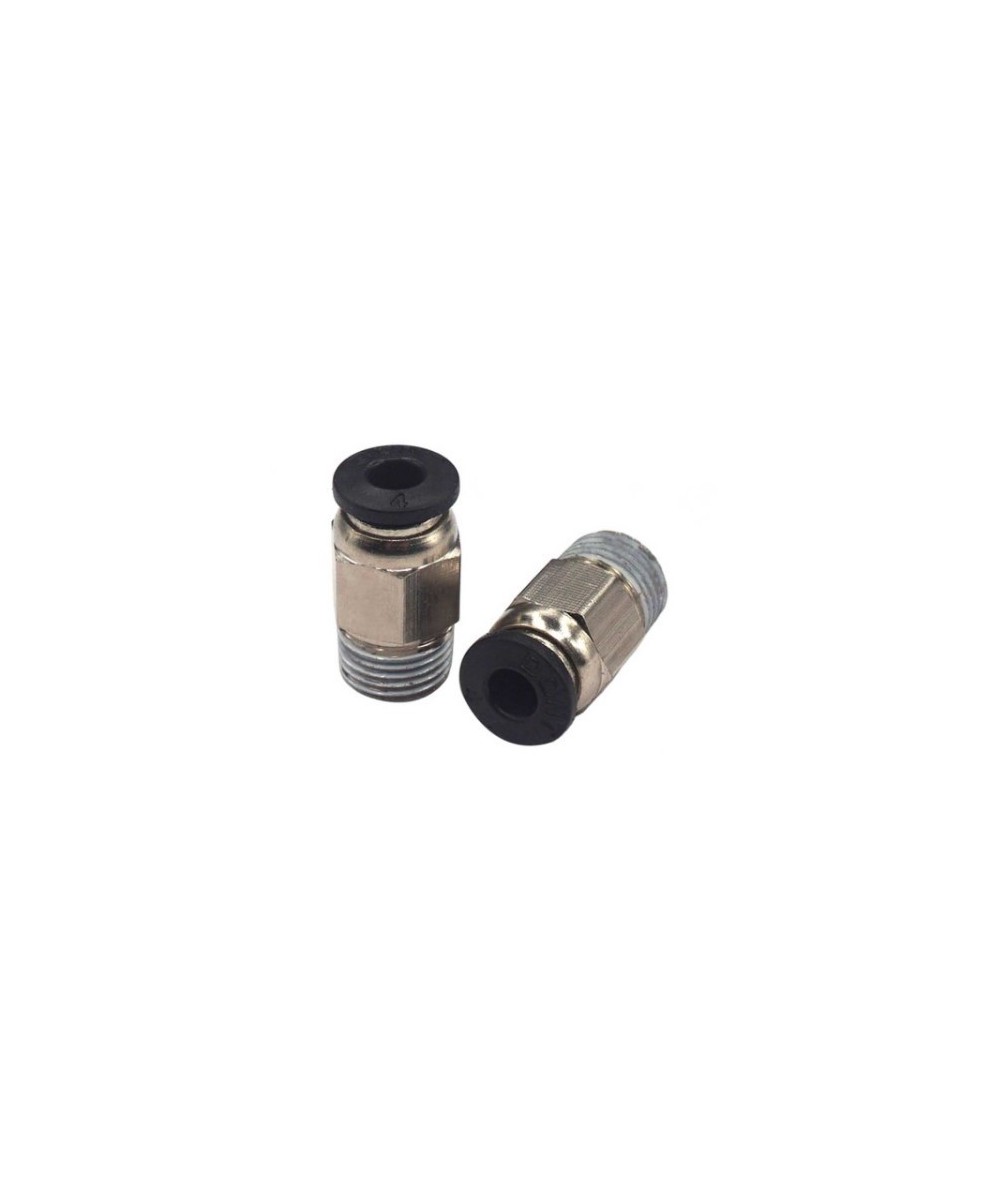 Conector guia para filamento impresora 3D V6 Roscado M10 diametro M4