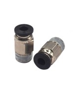Conector guia para filamento impresora 3D V6 Roscado M10 diametro M4