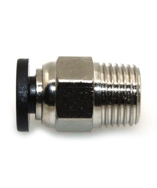 Conector guia para filamento impresora 3D V6 Roscado M10 diametro M4