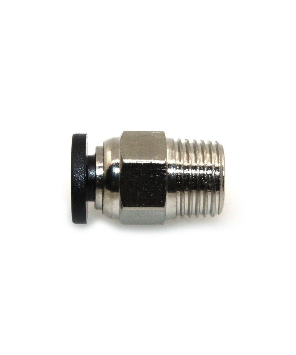 Conector guia para filamento impresora 3D V6 Roscado M10 diametro M4