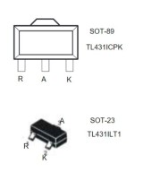 Transistor lineal ajustable TL431AC SMD